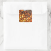 Autumn Mosaic Abstract Vierkante Sticker (Tas)