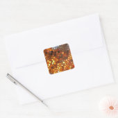 Autumn Mosaic Abstract Vierkante Sticker (Envelop)