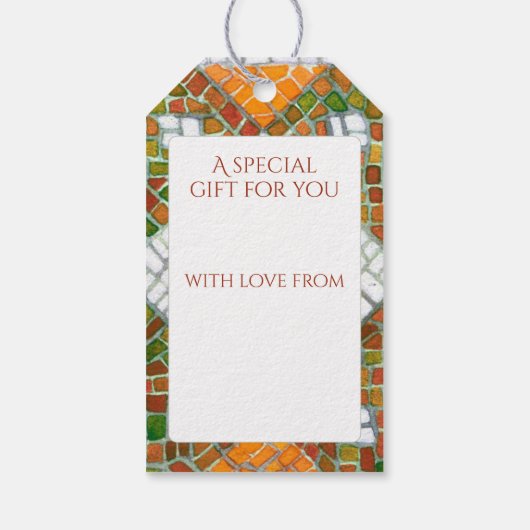 AUTUMN MOSAIC CadeauLabels (Achterkant)