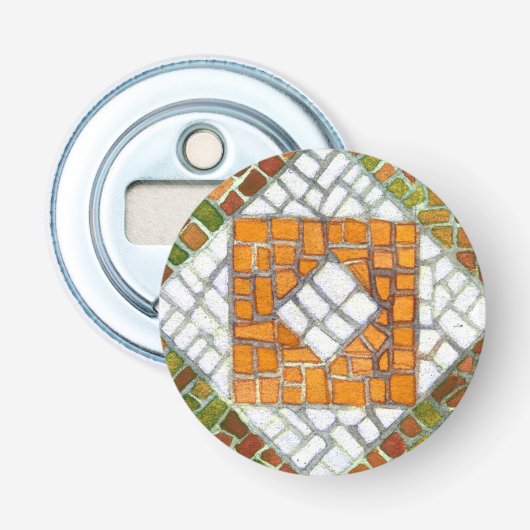 AUTUMN MOSAIC flesopening Button Flesopener (Voorkant)