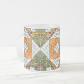 AUTUMN MOSAIC Frosted Glass Mok (Voorkant links)