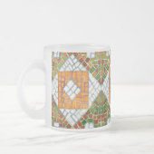 AUTUMN MOSAIC Frosted Glass Mok (Links)