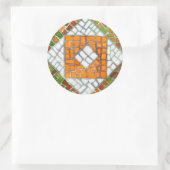 AUTUMN MOSAIC grote ronde Stickers (Tas)