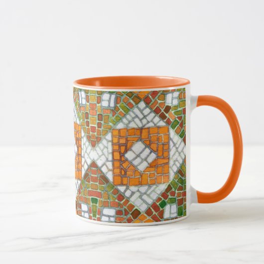 AUTUMN MOSAIC Oranje combinatie Mok (Rechts)