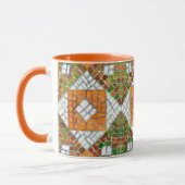 AUTUMN MOSAIC Oranje combinatie Mok (Links)