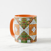 AUTUMN MOSAIC Oranje combinatie Mok (Voorkant links)