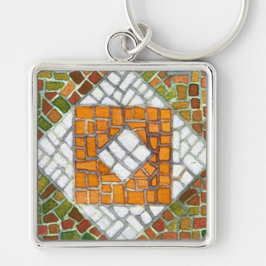 AUTUMN MOSAIC Premium Square Sleutelhanger (Voorkant)