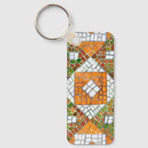 AUTUMN MOSAIC Rectangle Aluminium Sleutelhanger