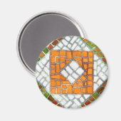 AUTUMN MOSAIC Round Magnet (Voorkant / Achterkant)