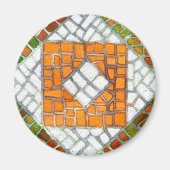 AUTUMN MOSAIC Round Magnet (Voorkant)