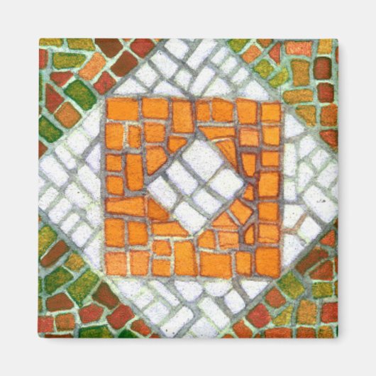 AUTUMN MOSAIC Square Magnet (Voorkant)