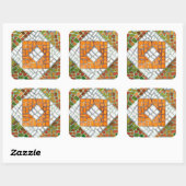 AUTUMN MOSAIC Stickers op grote vierkant (Vel)
