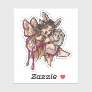Autumn Moth Faerie Sticker
