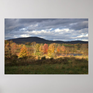 Autumn Mountain Landschap Poster