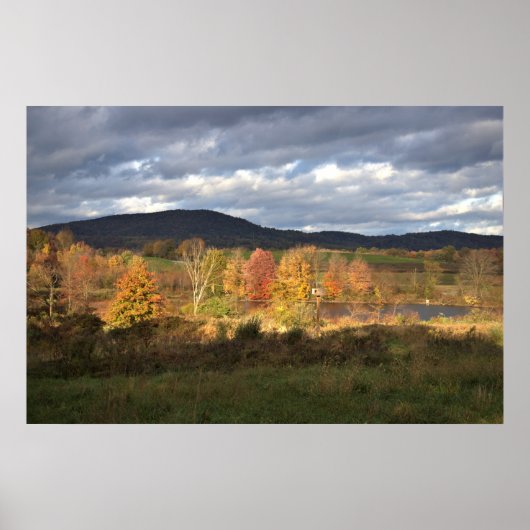 Autumn Mountain Landschap Poster (Voorkant)