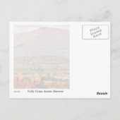 Autumn Mountain Scene Briefkaart (Achterkant)