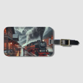 Autumn Mountain Train Journey Bagagelabel (Voorkant (horizontaal))