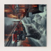 Autumn Mountain Train Journey Legpuzzel (Horizontaal)