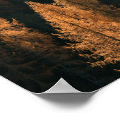 Autumn Mountain Uitzicht met gele larches Poster (Hoek)