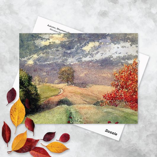 Autumn Mountainville NY Winslow Homer Briefkaart