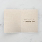 Autumn Mouse Birthday Humor Kaart (Binnen)