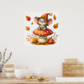 Autumn Mouse Poster (Keuken)