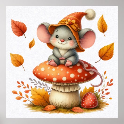 Autumn Mouse Poster (Voorkant)