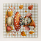 Autumn Mouse Puzzzle Legpuzzel (Horizontaal)