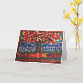 AUTUMN MULTICOLORED TREE EN WATERBEdekking Kaart (Gele Bloem)