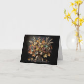 Autumn Mum Bouquet Note Kaart (Gele Bloem)