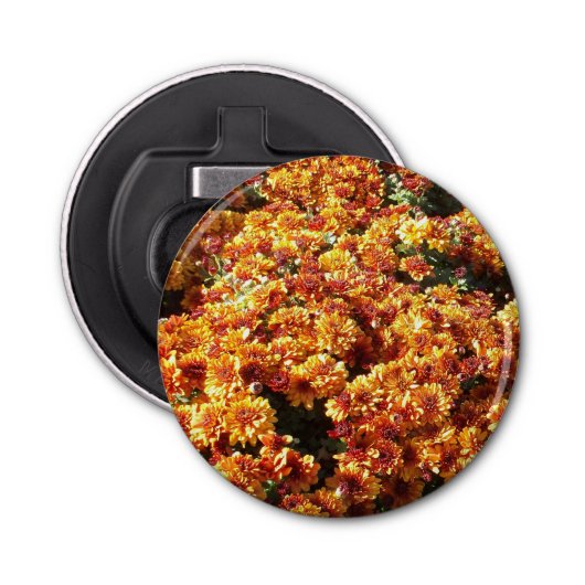 Autumn Mums Button Flesopener (Voorkant)