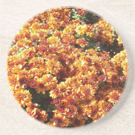 Autumn Mums Zandsteen Onderzetter