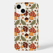Autumn Mushroom & Acorn Phone Case (Achterkant)