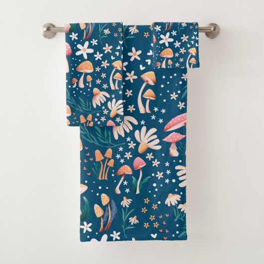 Autumn Mushroom Bad Handdoek (Insitu)