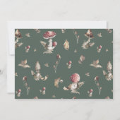 Autumn Mushroom | Woodland Forest Boek Aanvraag Kaart (Achterkant)