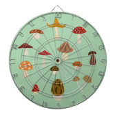 Autumn Mushrooms Dartboard Dartbord (Voorkant)