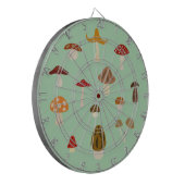 Autumn Mushrooms Dartboard Dartbord (Voorkant Links)