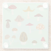 Autumn Mushrooms Glass Onderzetter (Achterkant)