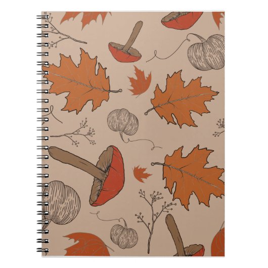Autumn Mushrooms Notitieboek (Voorkant)