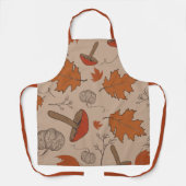 Autumn Mushrooms Schort (Voorkant)