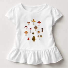 Autumn Mushrooms Toddler T-Shirt (licht)