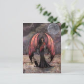 Autumn Mystique Gothic Fantasy Fairy Art Briefkaar Briefkaart (Staand voorkant)