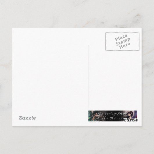 Autumn Mystique Gothic Fantasy Fairy Art Briefkaar Briefkaart (Achterkant)