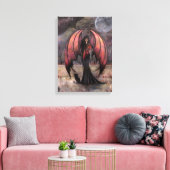 Autumn Mystique Gothic Fantasy Fairy Art Canvas Afdruk (Insitu (Woonkamer))