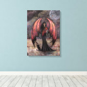 Autumn Mystique Gothic Fantasy Fairy Art Canvas Afdruk (Insitu (Houten vloer))