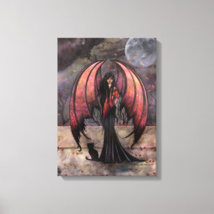 Autumn Mystique Gothic Fantasy Fairy Art Canvas Afdruk