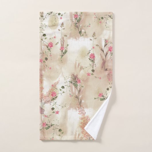 Autumn Neutral-toned Elegant Botanisch thema Bad Handdoek (Handdoek)