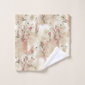 Autumn Neutral-toned Elegant Botanisch thema Bad Handdoek (Wasdoekje)