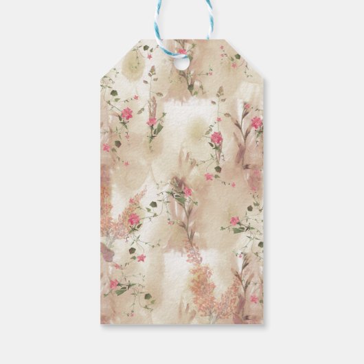 Autumn Neutral-toned Elegant Botanisch thema Cadeaulabel (Achterkant)