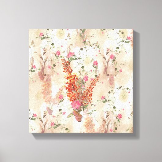 Autumn Neutral-toned Elegant Botanisch thema Canvas Afdruk (Voorkant)